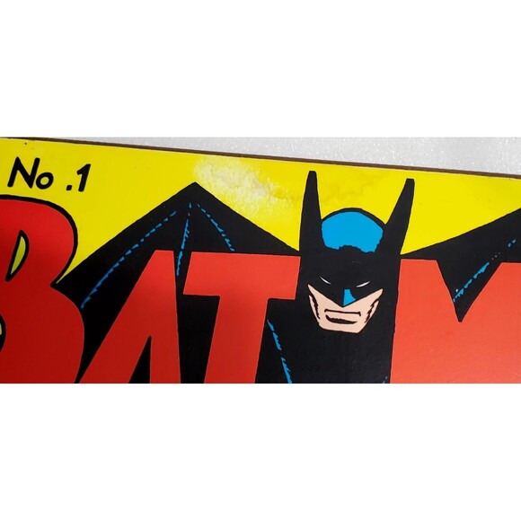 2013 Silver Buffalo Batman No.1 Wood Poster 19x13 DC Comics Robin Wall Art - Picture 2 of 9